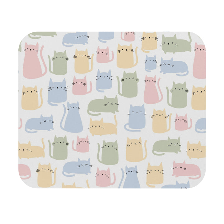 Pastel Cat Mouse Pad