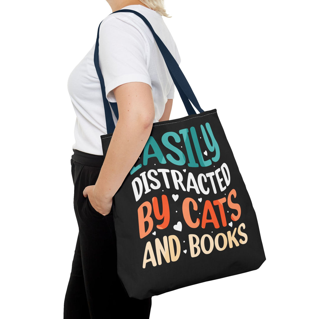 Cats and Books Tote Bag