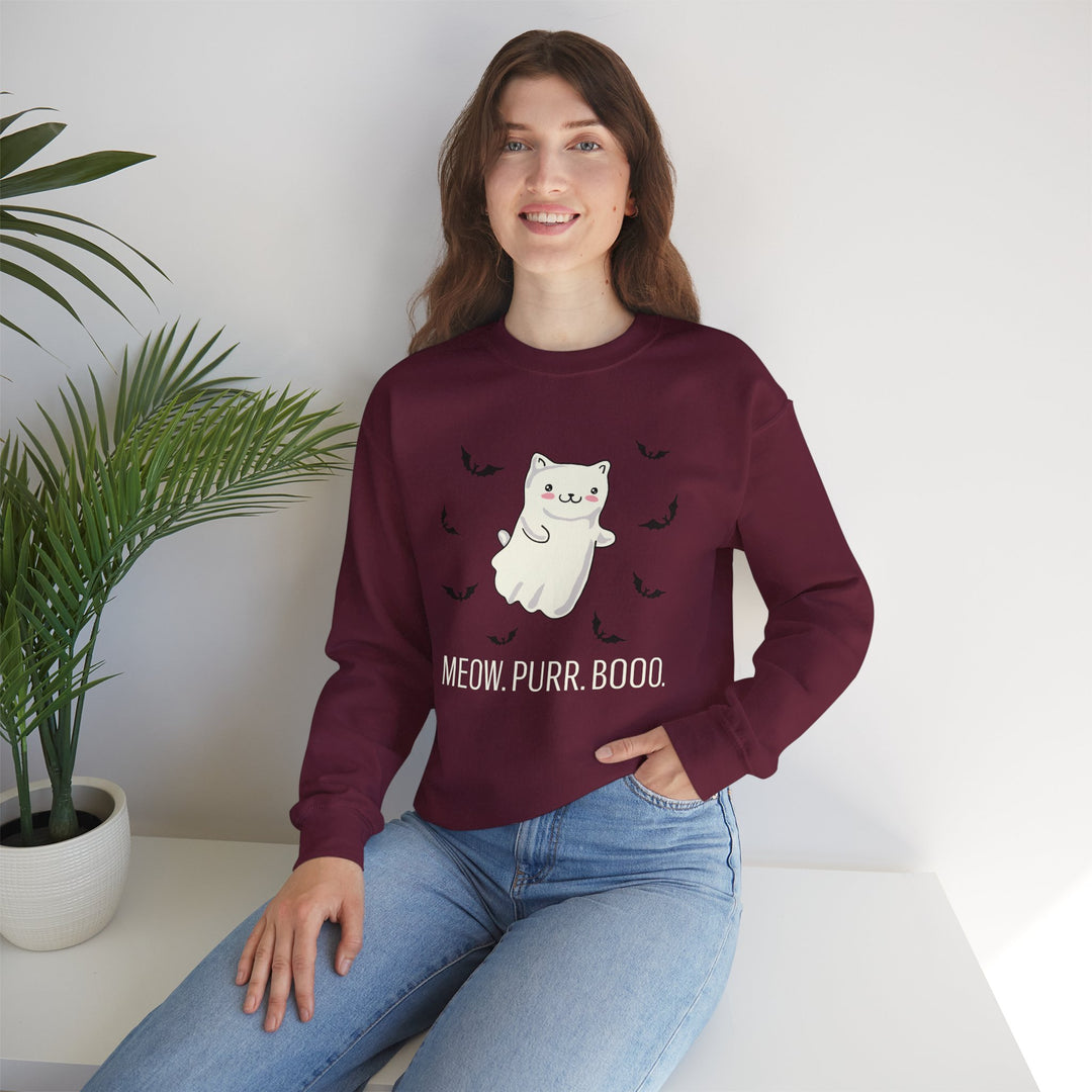 Meow. Purr. Boo. Unisex Crewneck Sweatshirt
