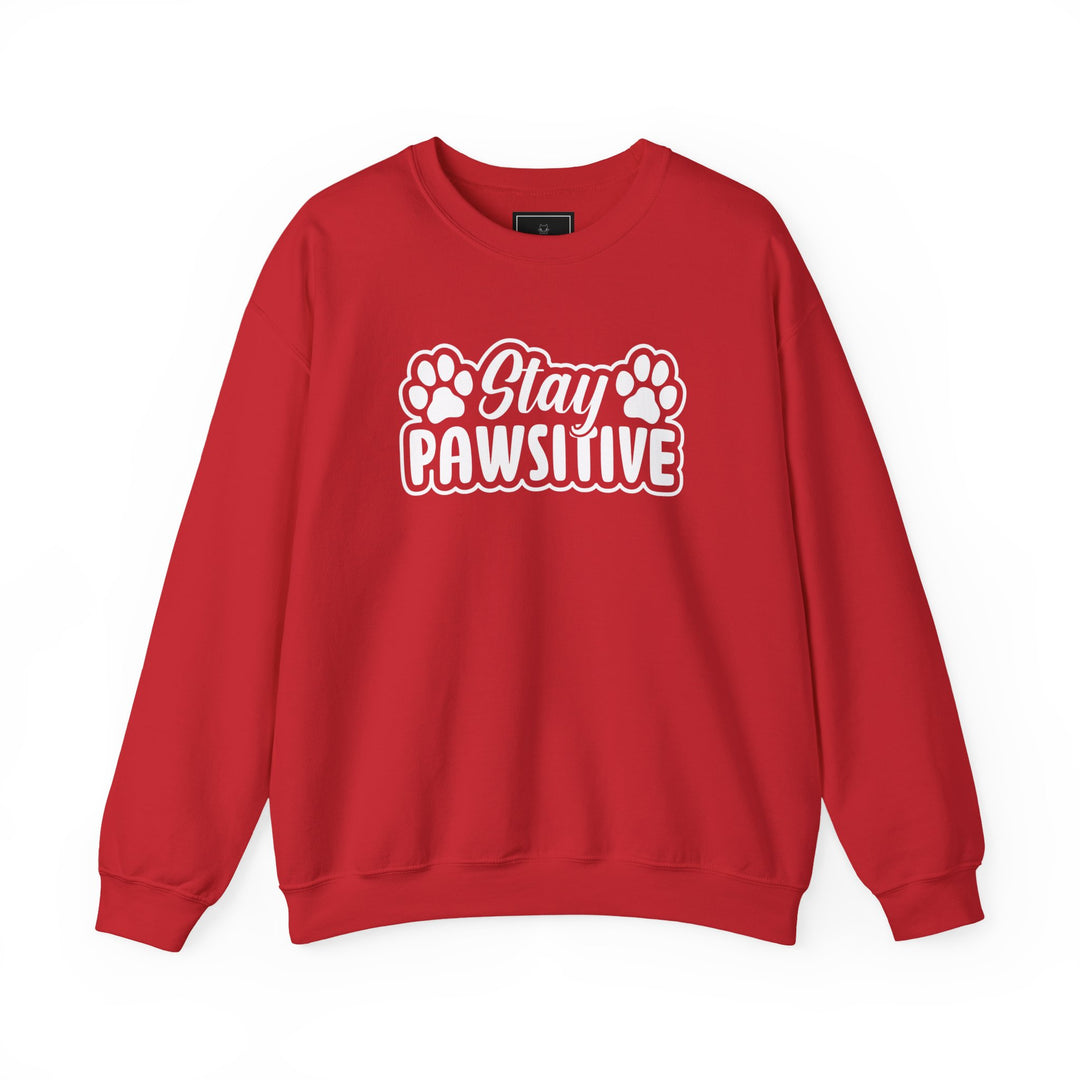 Stay Pawsitive Unisex Crewneck Sweatshirt