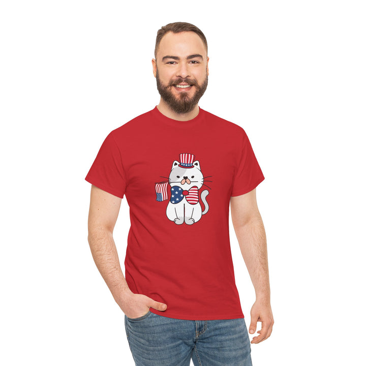 Patriotic Cat Cotton Tee