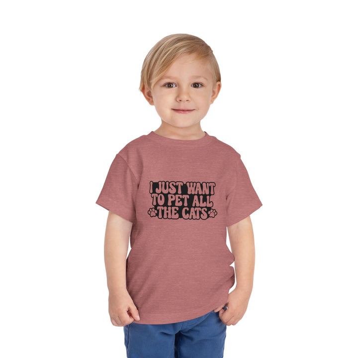 Pet All The Cats Toddler Tee