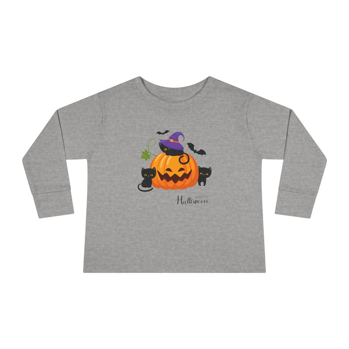 Meow-l-o-Ween Toddler Long Sleeve Tee