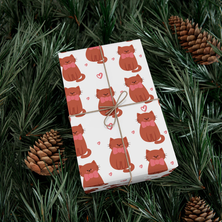 Bow Tie Cat Gift Wrap