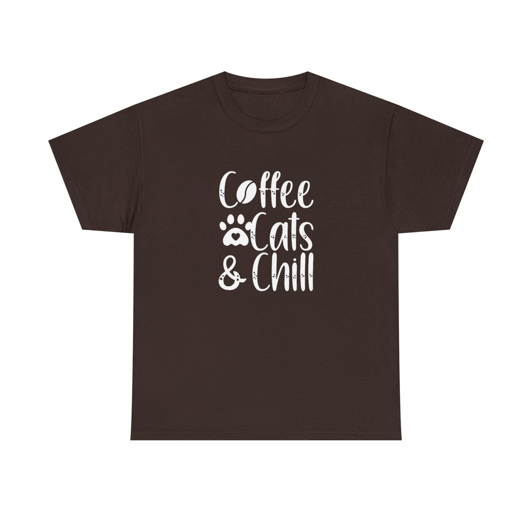 Coffee Cats and Chill Cotton Tee