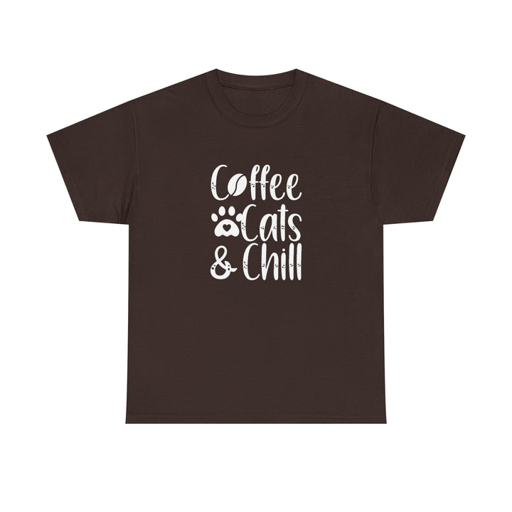 Coffee Cats and Chill Cotton Tee