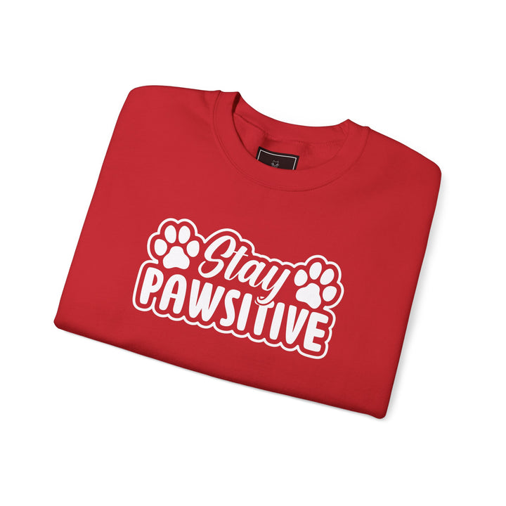 Stay Pawsitive Unisex Crewneck Sweatshirt