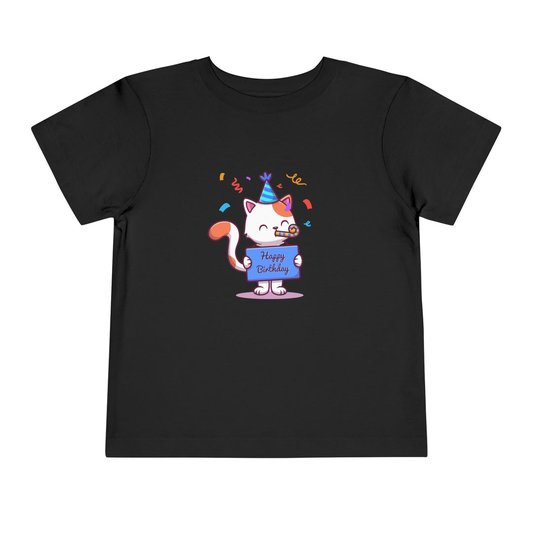 Birthday Celebration Cat Toddler Tee
