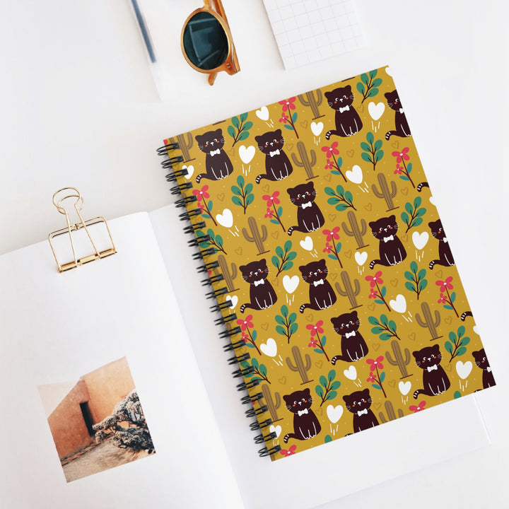 Cactus Cat Spiral Notebook
