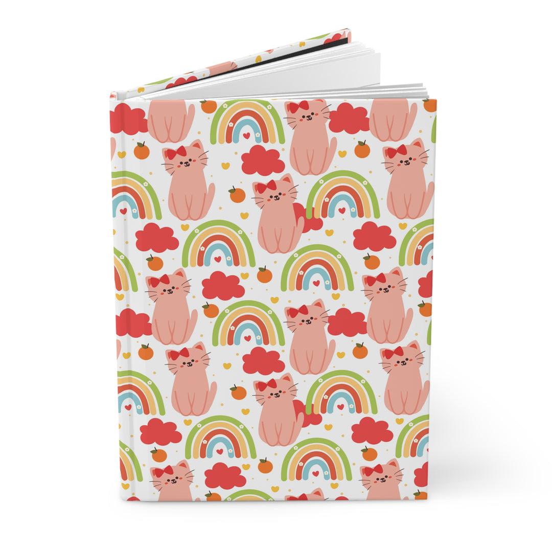 Kitties and Rainbows Hardcover Journal