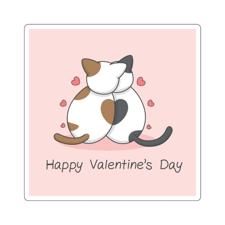Cats in Love Square Sticker