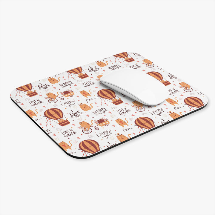 Hot Air Balloon Cat Mouse Pad