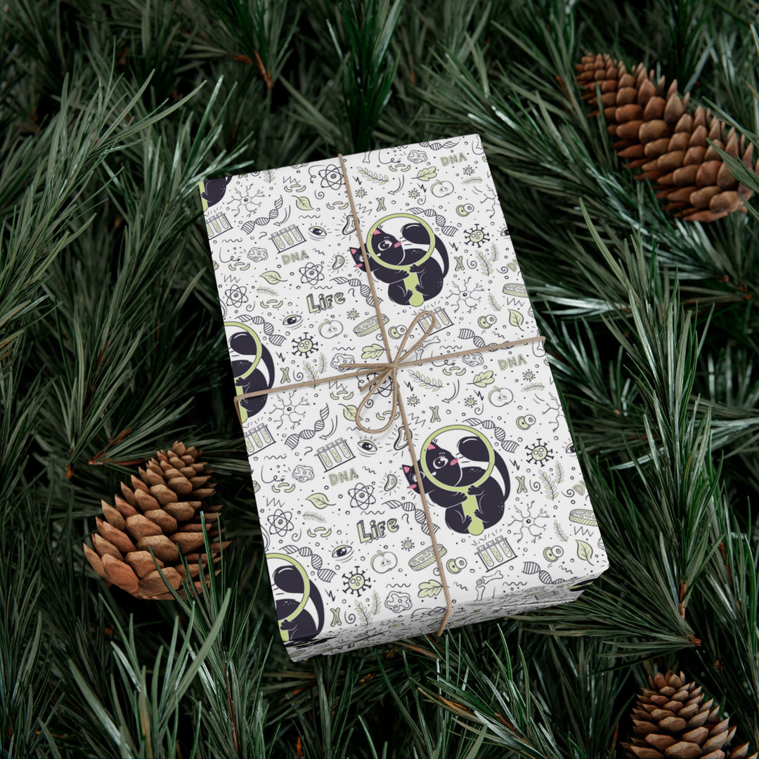 Biology Cat Gift Wrap