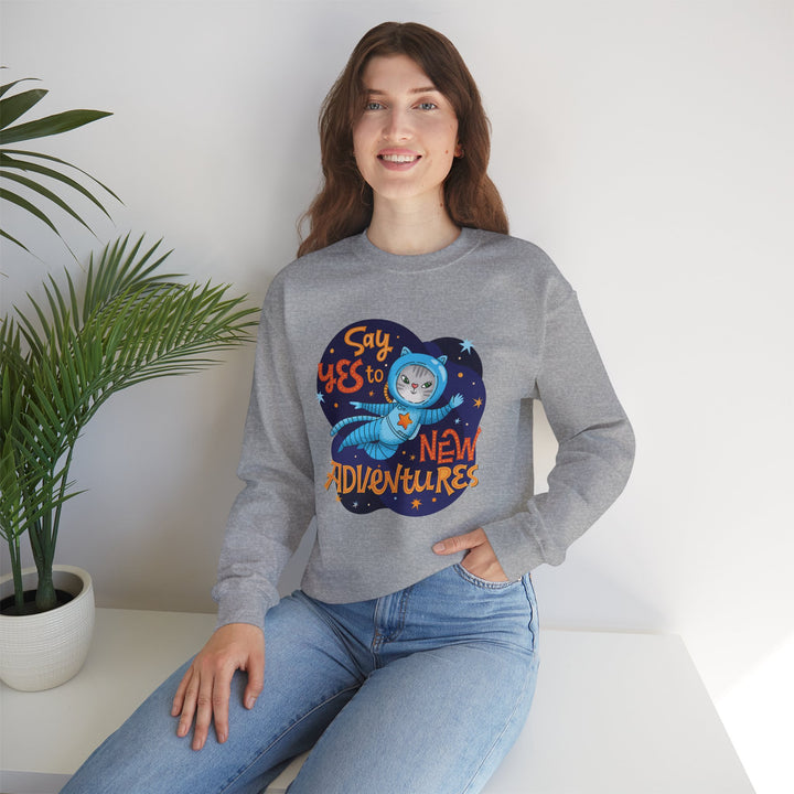 Adventure Kitty Crewneck Sweatshirt