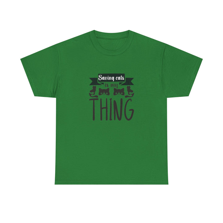 Saving Cats Is My Thing Cotton Tee