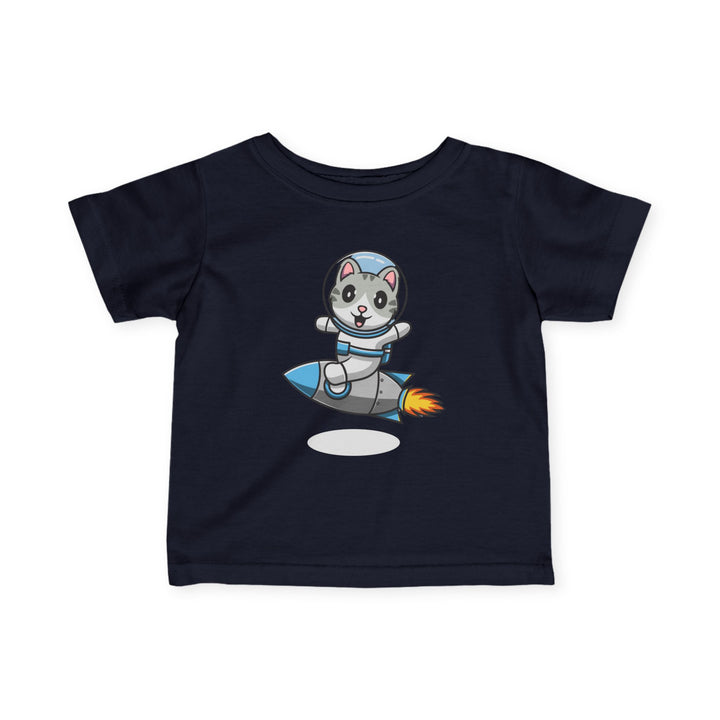 Rocket Kitty Infant Fine Jersey Tee