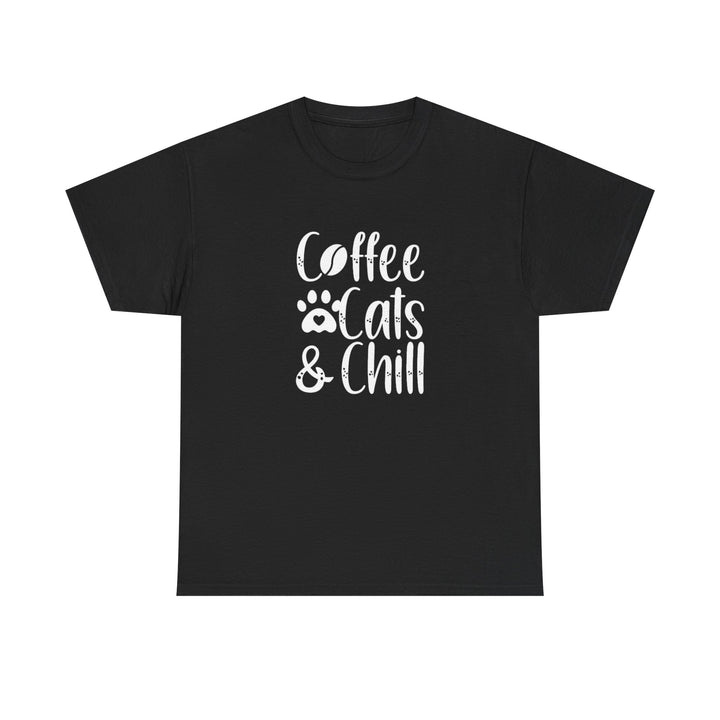 Coffee Cats and Chill Cotton Tee