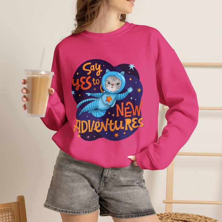 Adventure Kitty Crewneck Sweatshirt