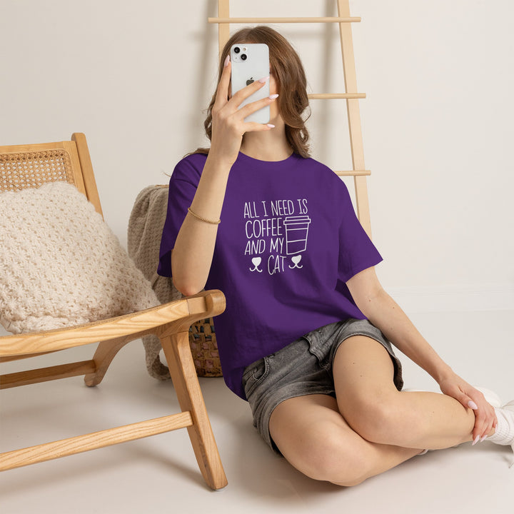 Coffee and My Cat Cotton Tee