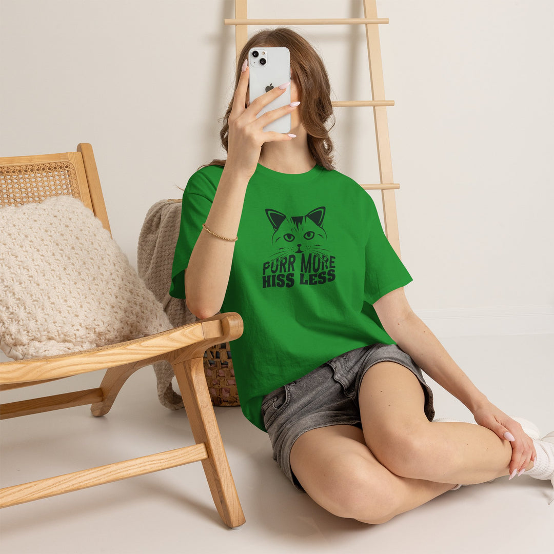 Purr More Hiss Less Cotton Tee