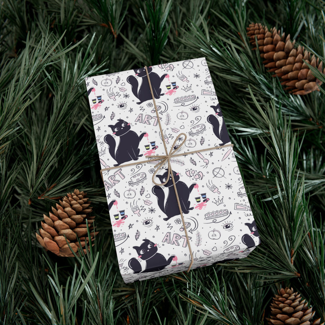 Art History Cat Gift Wrap
