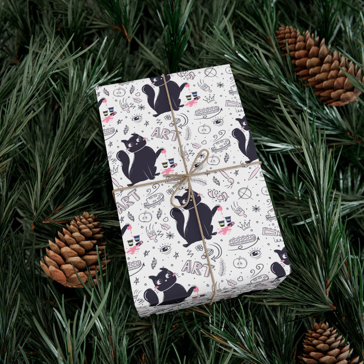 Art History Cat Gift Wrap
