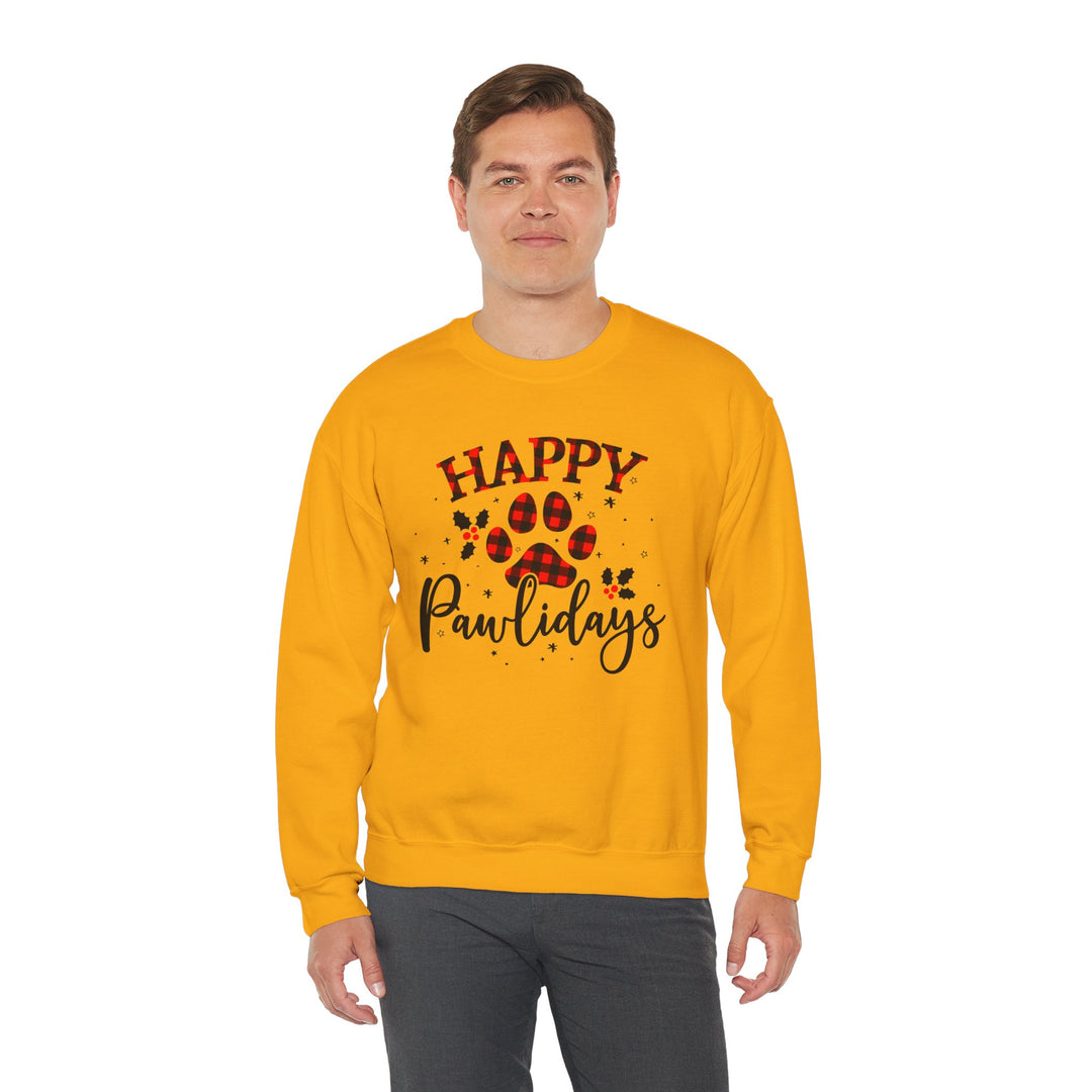 Happy Pawlidays Unisex Crewneck Sweatshirt