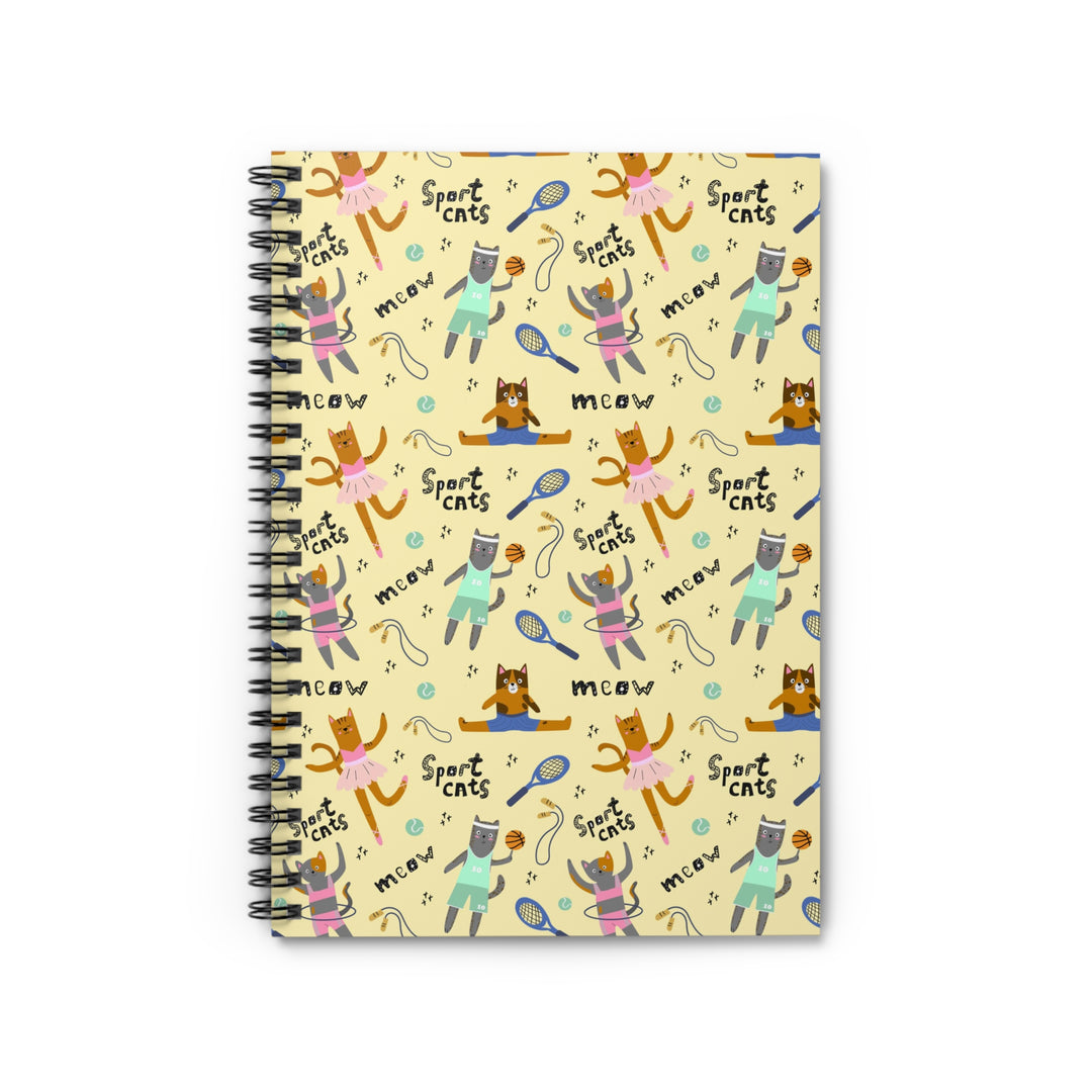 Sporty Cat Spiral Notebook