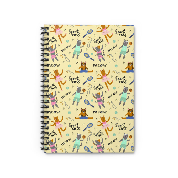 Sporty Cat Spiral Notebook