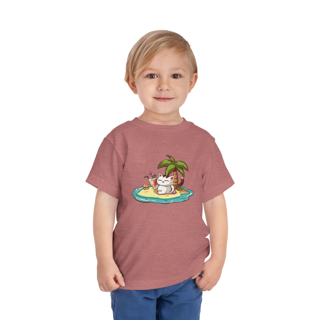 Tropical Cat Toddler Tee