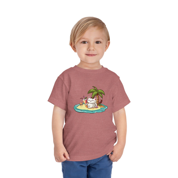 Tropical Cat Toddler Tee
