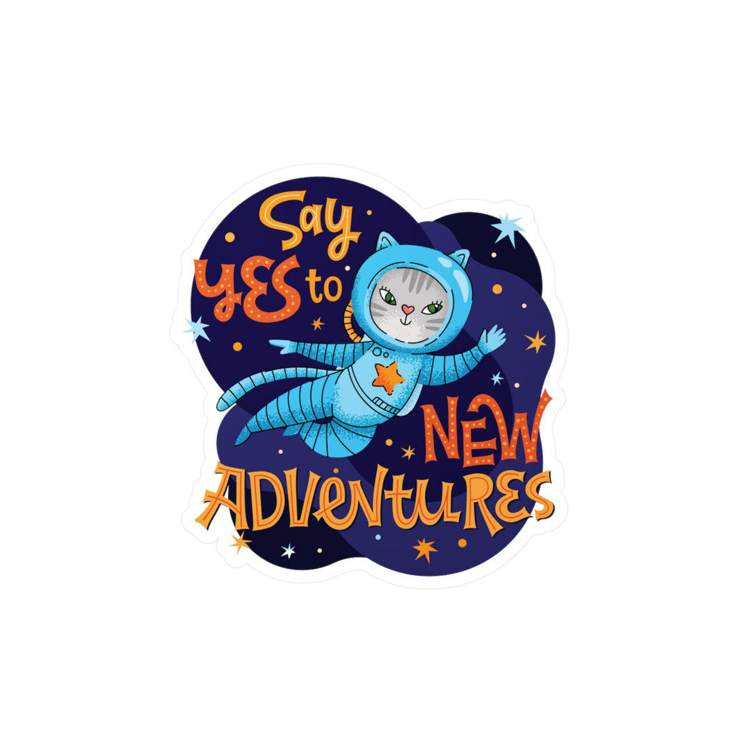 Adventure Kitty Sticker