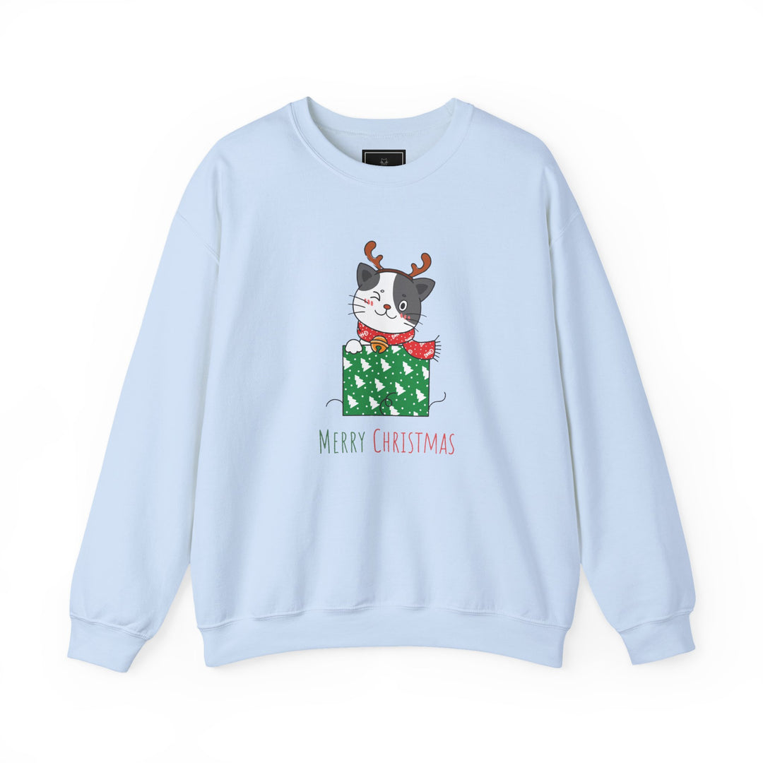 Gift Wrapped Cat Crewneck Sweatshirt