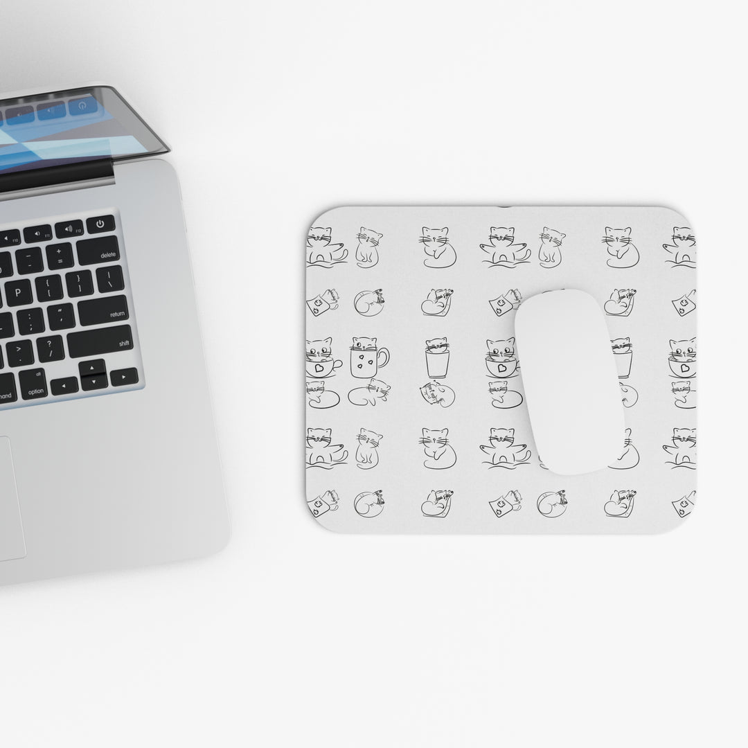 Doodle Cat Mouse Pad