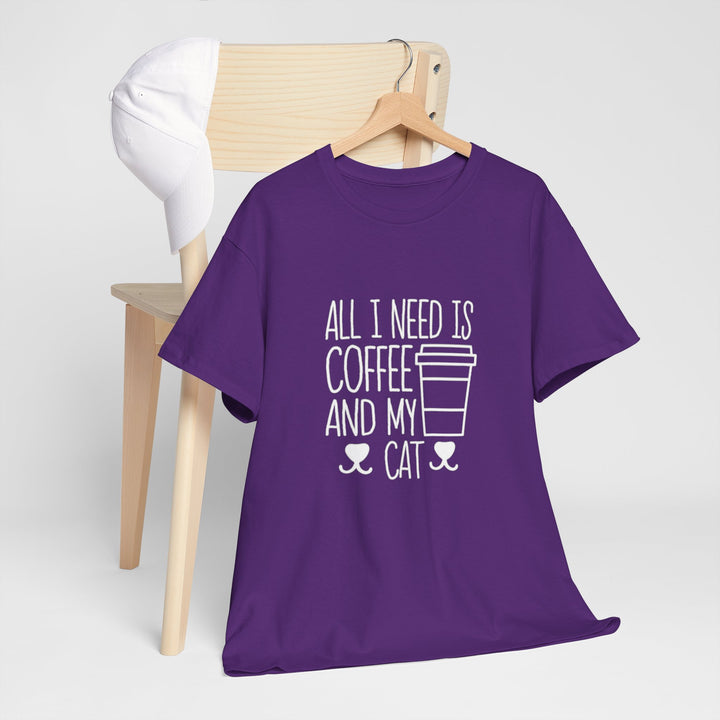Coffee and My Cat Cotton Tee