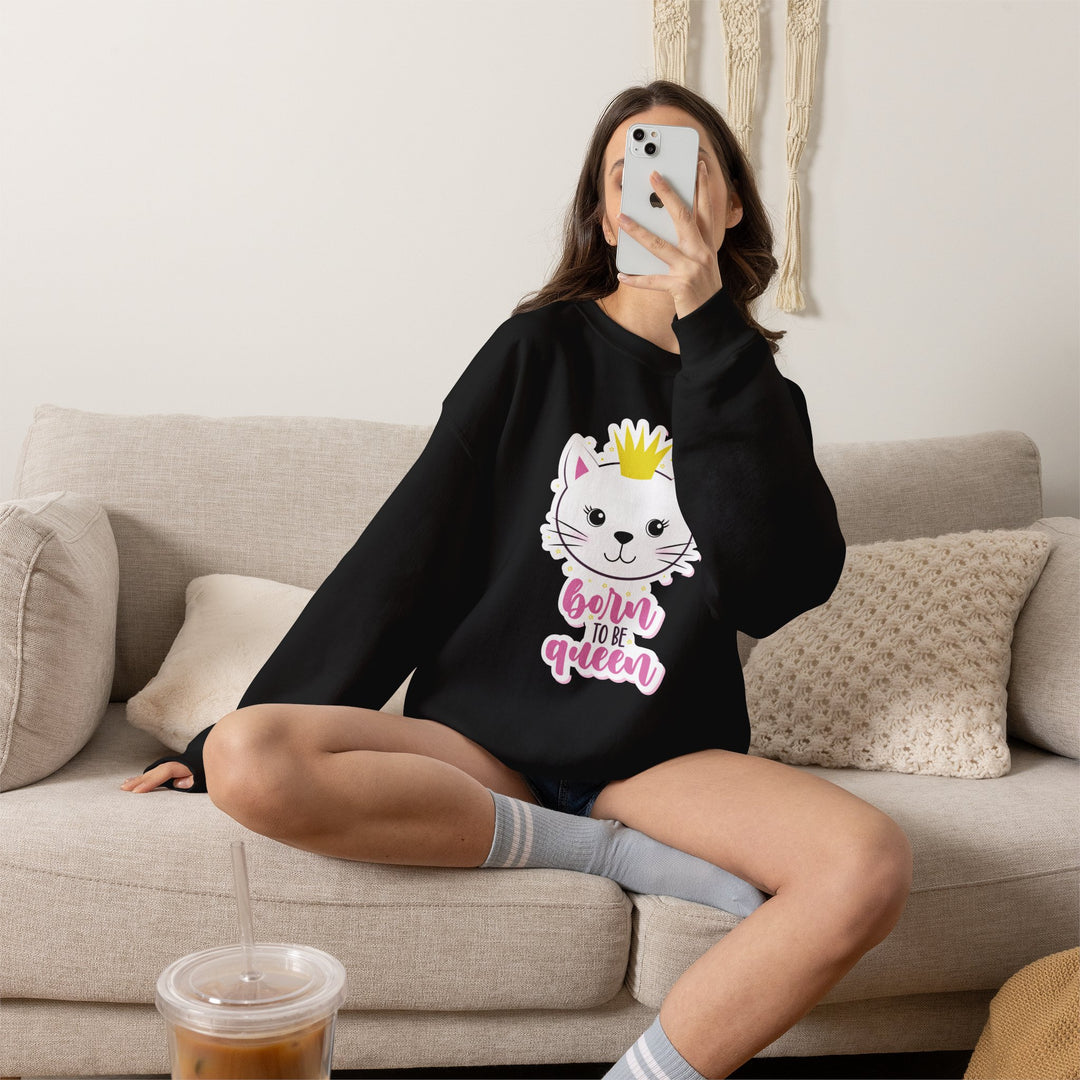 Queen Kitty Crewneck Sweatshirt