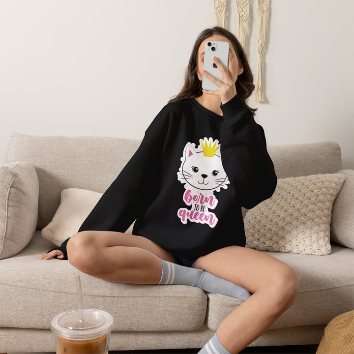 Queen Kitty Crewneck Sweatshirt