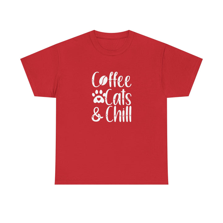 Coffee Cats and Chill Cotton Tee