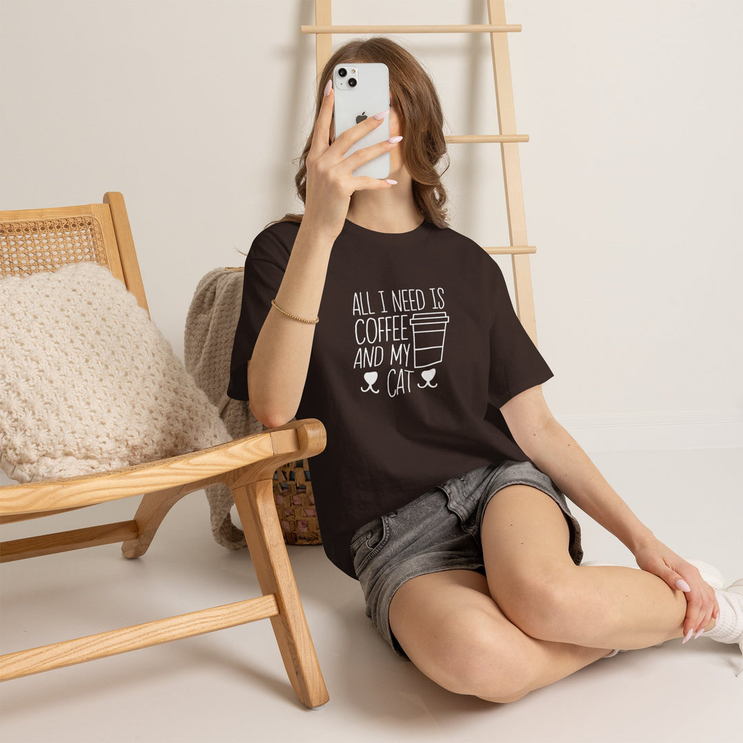 Coffee and My Cat Cotton Tee