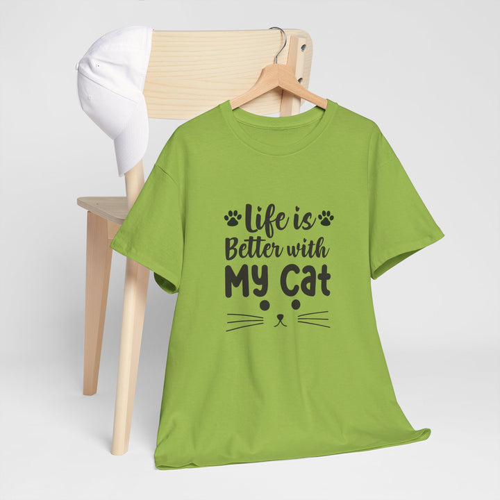 Better With My Cat Cotton Tee