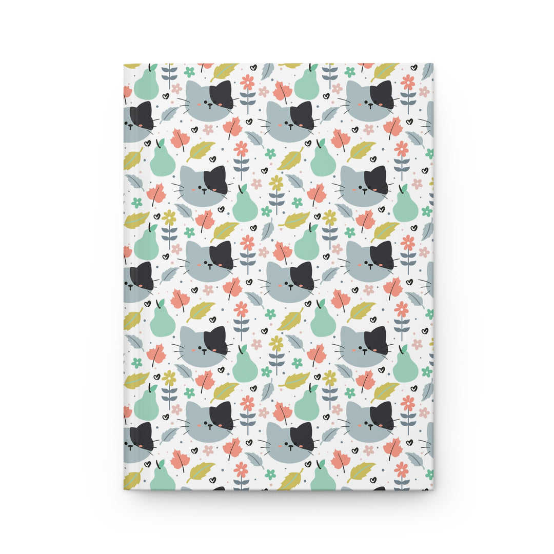 Purrs and Pears Hardcover Journal