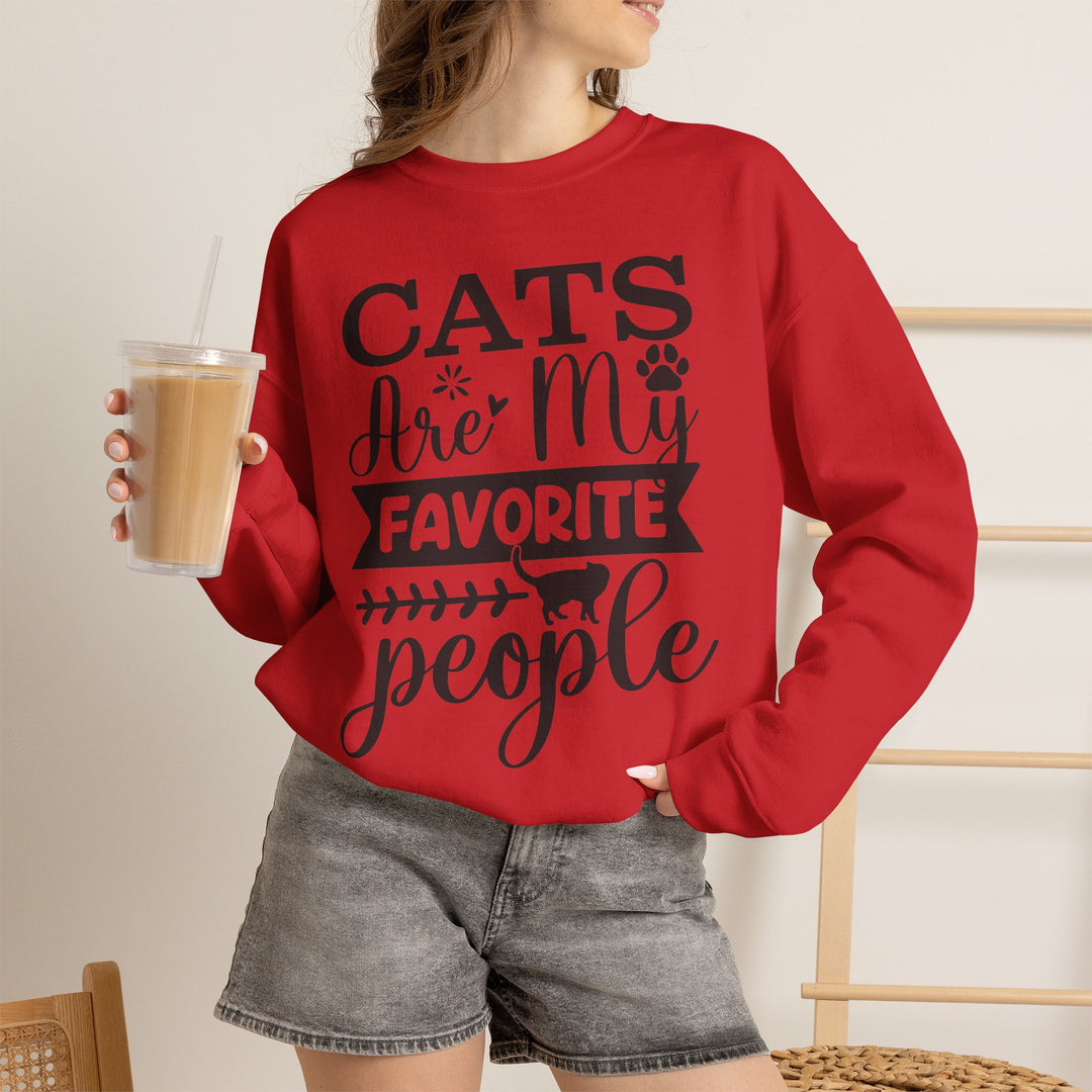 Cats Are My Favorite People Crewneck Sweatshirt
