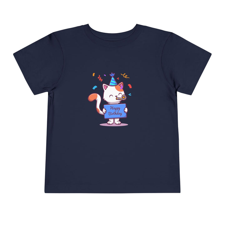 Birthday Celebration Cat Toddler Tee