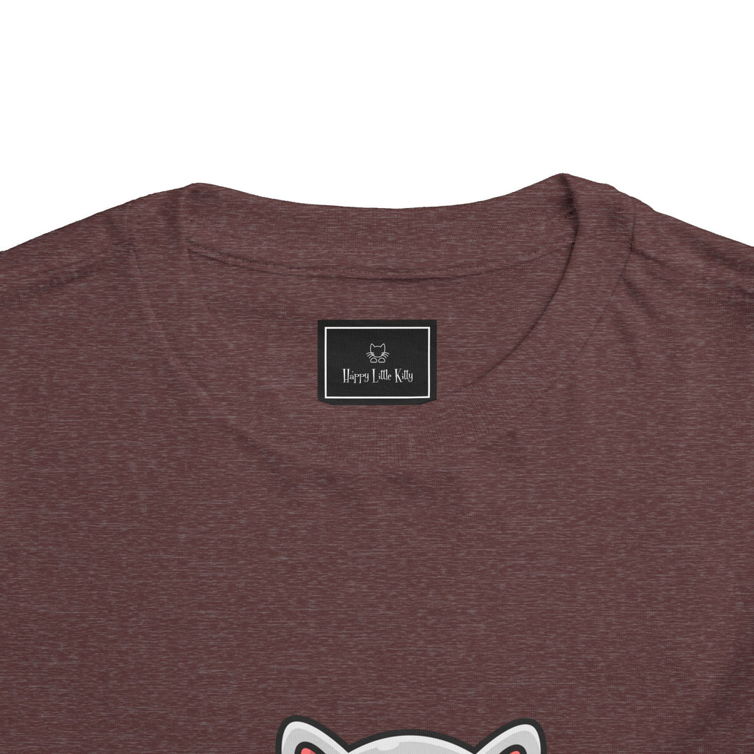 Cat Eating A Fish Toddler Tee