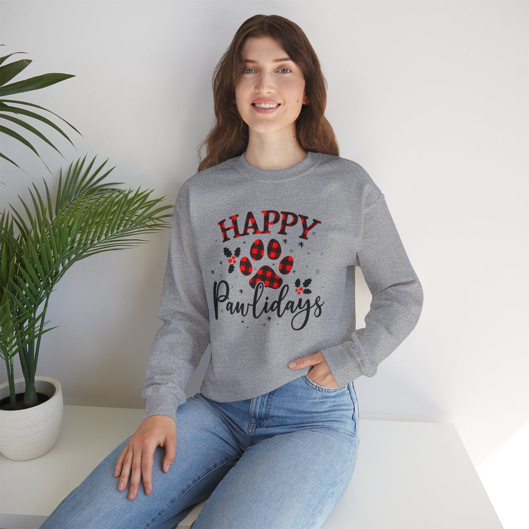 Happy Pawlidays Unisex Crewneck Sweatshirt
