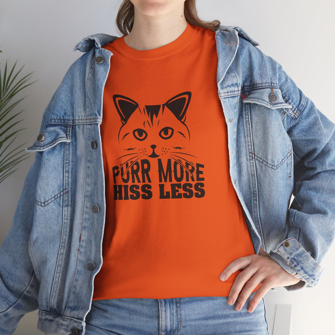 Purr More Hiss Less Cotton Tee