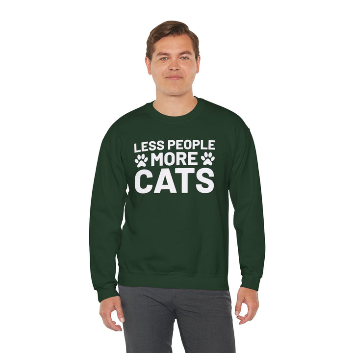 Less People More Cats Crewneck Sweatshirt