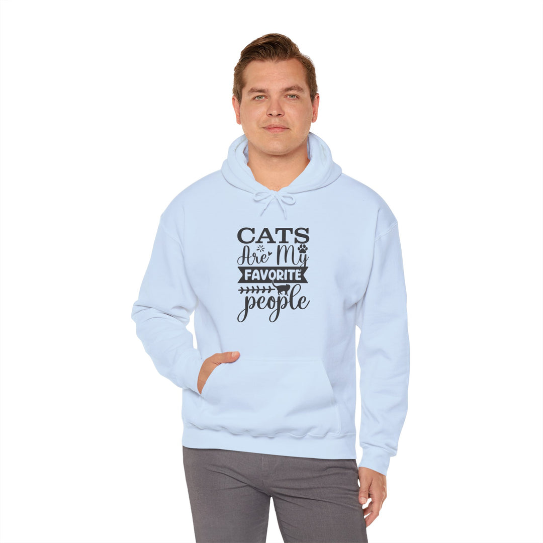Cats Are My Favorite People Hooded Sweatshirt