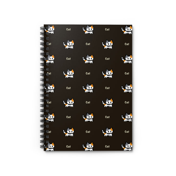 Video Game Cat Spiral Notebook