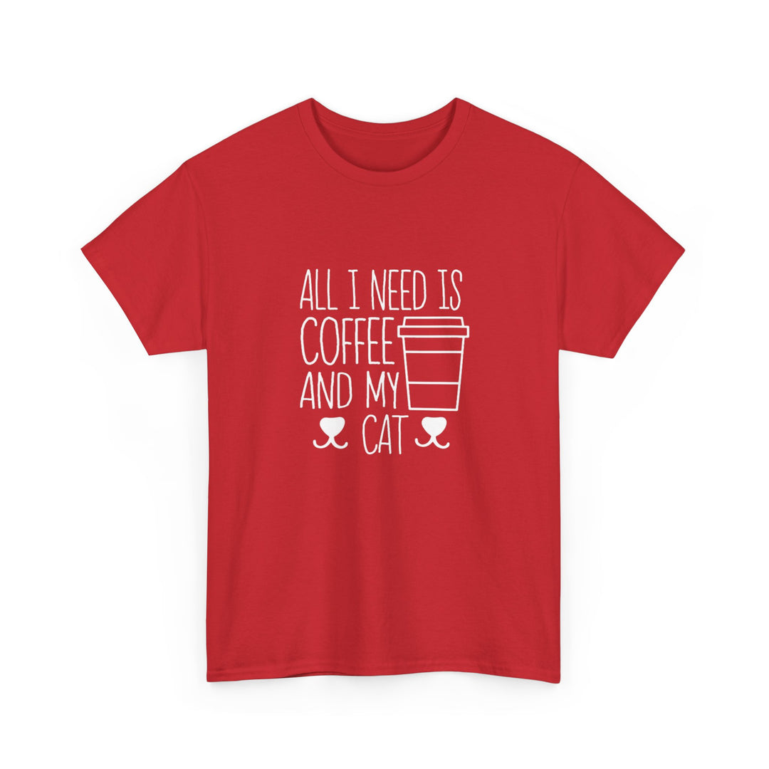Coffee and My Cat Cotton Tee